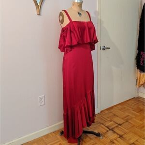 Jill Jill Stuart satin ruffle dress